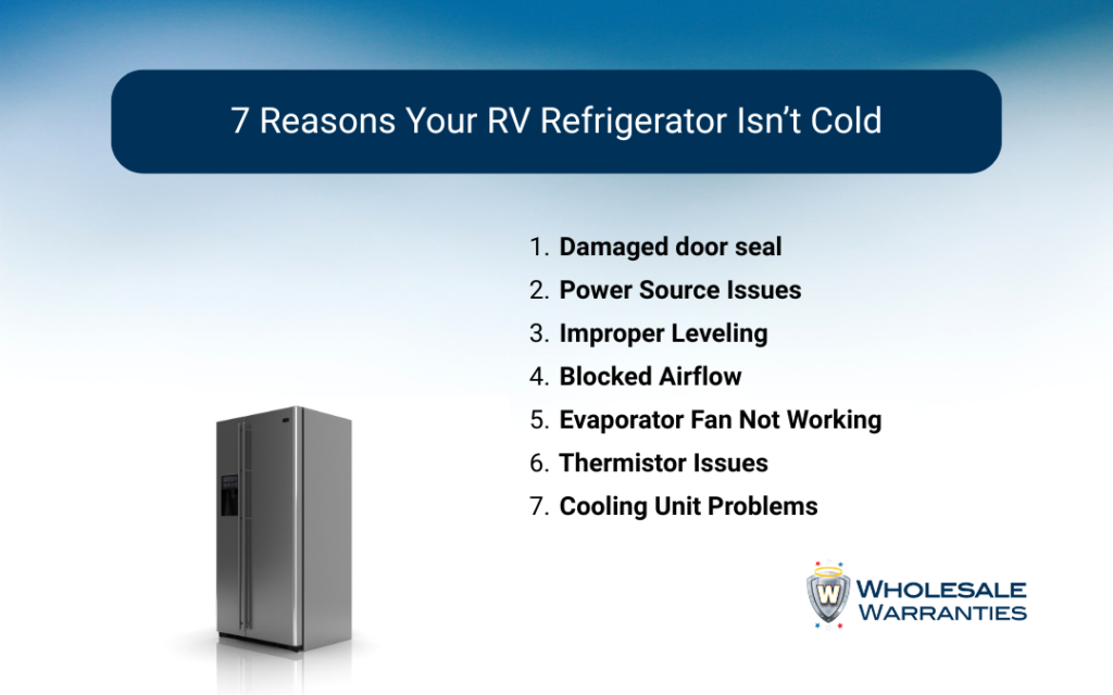7 reasons your RV refrigerator isn't cold